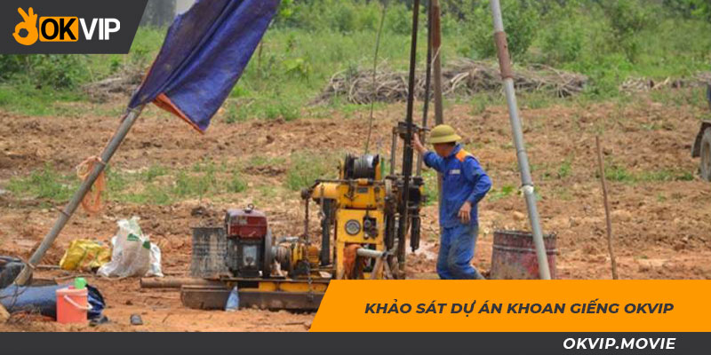 Khảo sát địa điểm khoan giếng tại xã Yang Mao